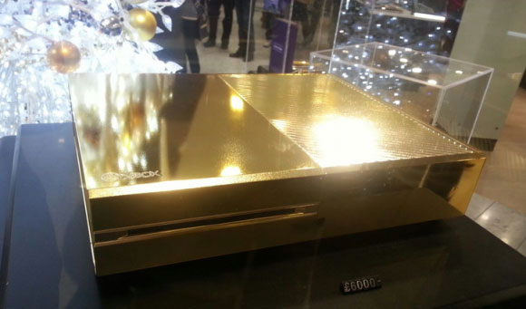 xbox one plated in 24k gold