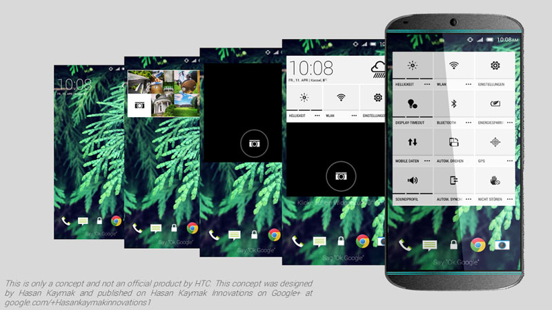 انتشار دو طرح مفهومي از پرچم دار بعدي اچ تي سي : آيا HTC One M9 با اين طراحي و مشخصات 1