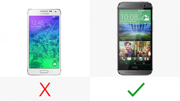 مقایسه : سامسونگ گلکسی آلفا در مقابل HTC One M8 