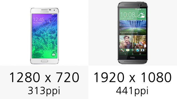 مقایسه : سامسونگ گلکسی آلفا در مقابل HTC One M8 