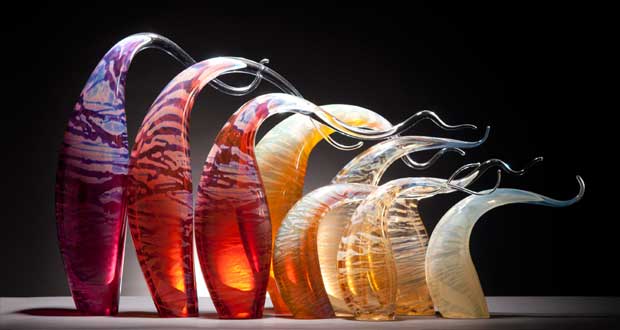 آب، باد و آتش در شاهکارهای شیشه ای هنرمند نیویورکی