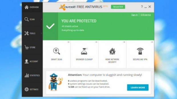 ۲- Avast Free Antivirus
