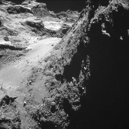 فضاپیمای روزتا تصاویری جدید از سطح دنباله‌دار چوریومف به زمین ارسال کرد 1