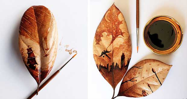 Coffee-Leaf-Paintings