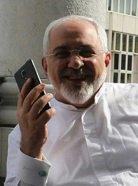 گوشی موبایل دکتر محمد جواد ظریف وزیر امور خارجه ایران