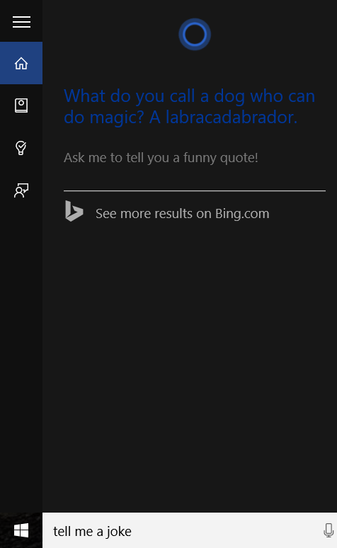 Cortana windows10