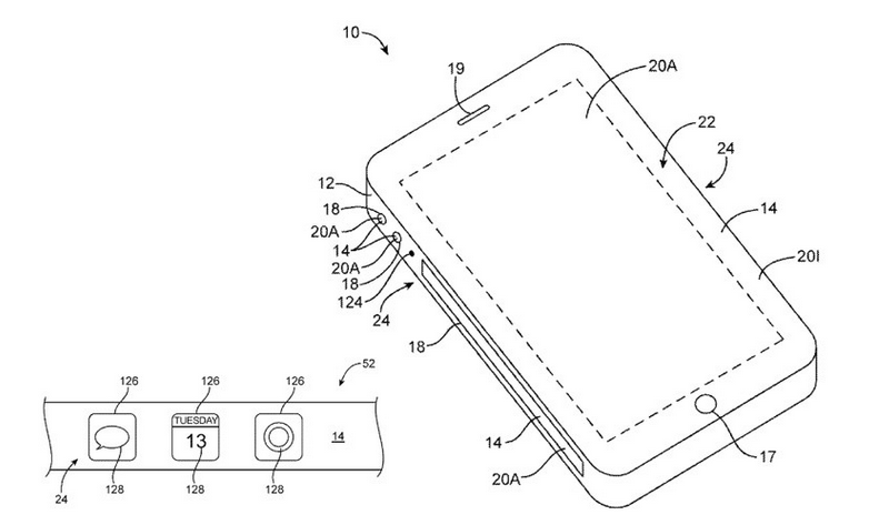 An-iPhone-with-square-sides-carrying-virtual-buttons-was-patented-by-Apple