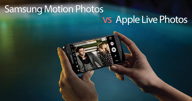 مقایسه live photos و motion photos