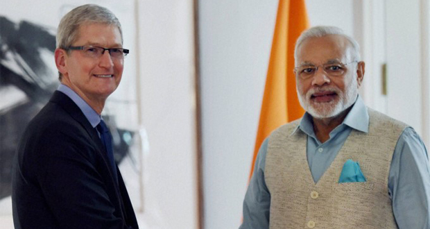 دیدار تیم کوک با نسخت وزیر هند برای بحث بر سر آینده‌ی اپل در این کشور