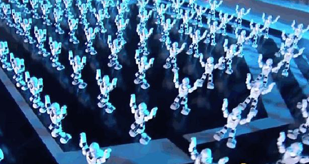 تماشا کنید- رقص ۵۴۰ روبات برای جشن سال نوی چینی