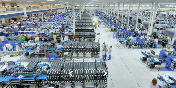 فاکسکان کارخانجاتی را برای تولید ال سی دی شارپ در آمریکا می‌سازد