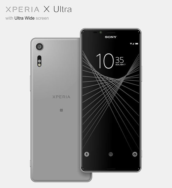 نمایشگر خاص سونی Xperia X Ultra