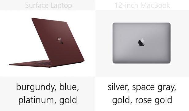 مقایسه مایکروسافت سرفیس لپ تاپ با مک بوک 12 اینچی اپل