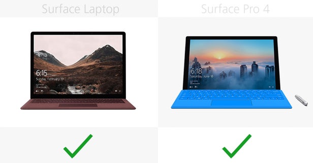 مقایسه سرفیس لپ تاپ با سرفیس پرو 4 مایکروسافت