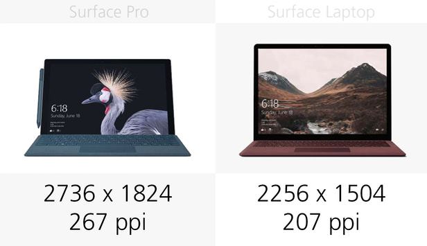 مقایسه سرفیس پرو 2017 و سرفیس لپ تاپ
