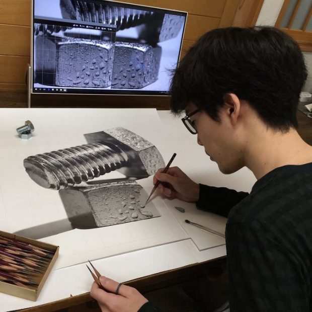 اوج هنر، مهارت و خلاقیت در آثار نقاشی با مداد یک هنرمند ژاپنی