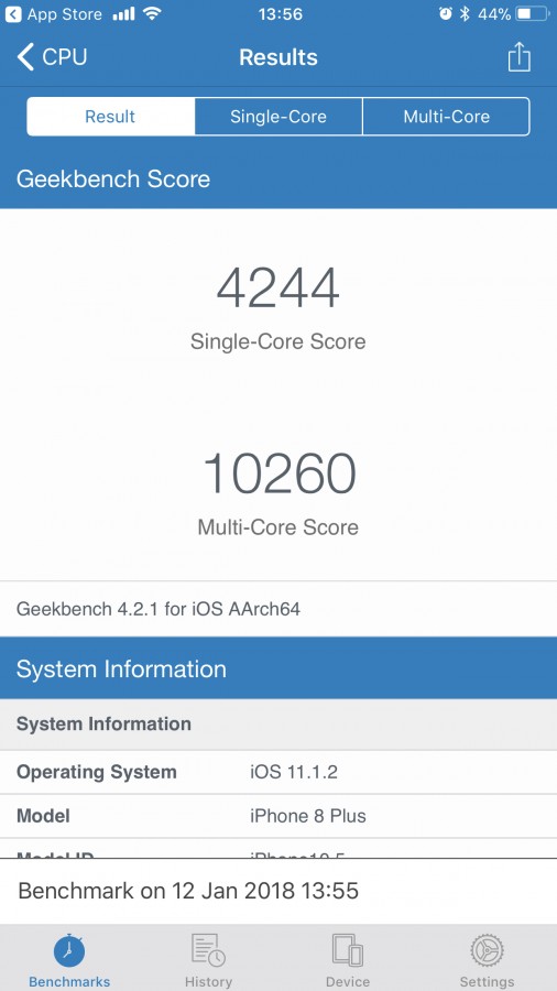 عملکرد آیفون 8 و آیفون 7 پس از iOS 11.2.2